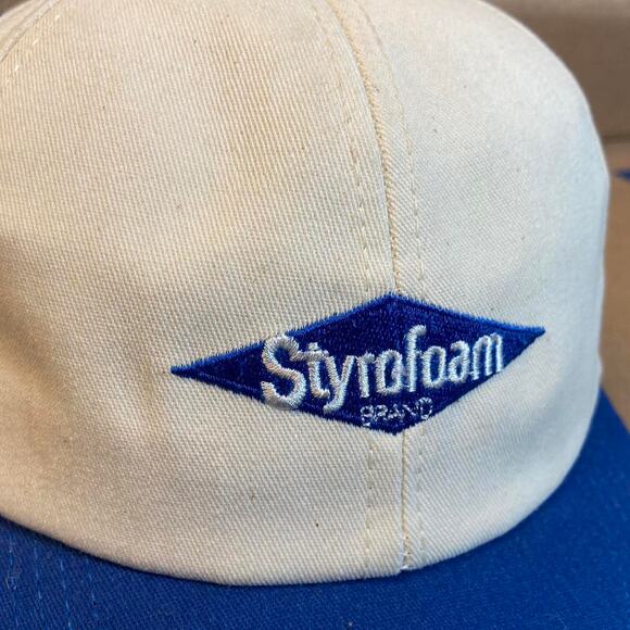 90s styrofoam hat leather strap - Picture 3 of 4